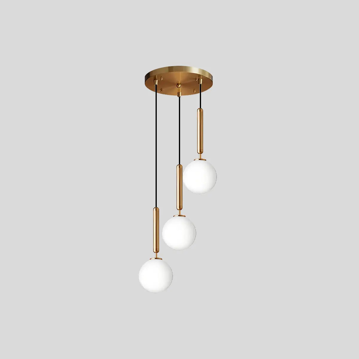 flairel Temen Globe Glass Pendant Light for Kitchen Island