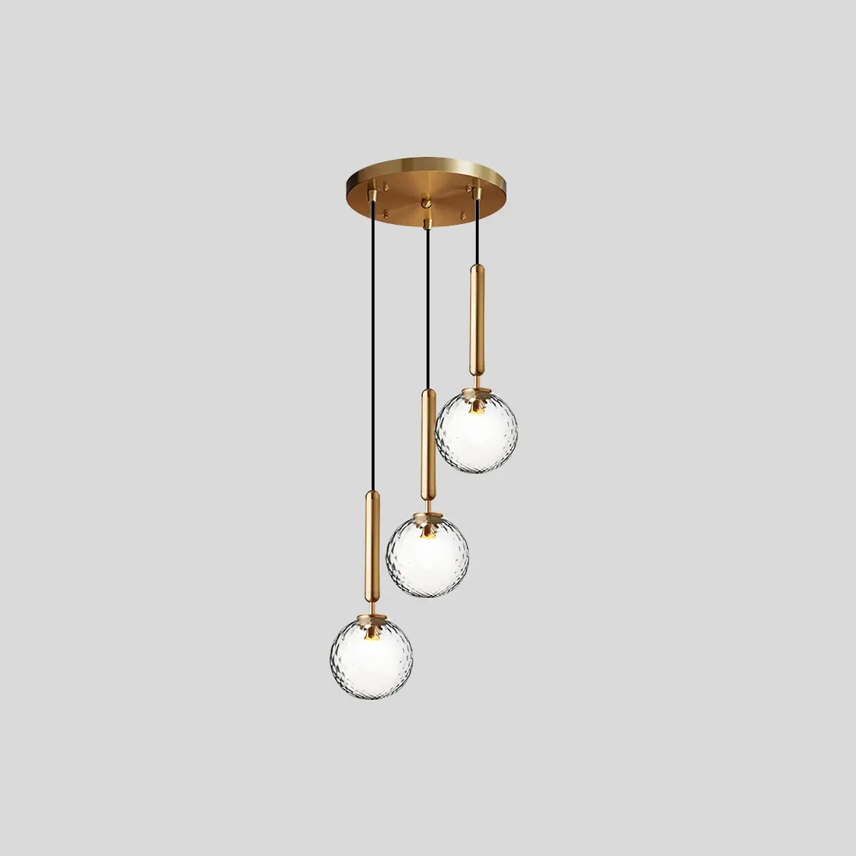 flairel Temen Globe Glass Pendant Light for Kitchen Island