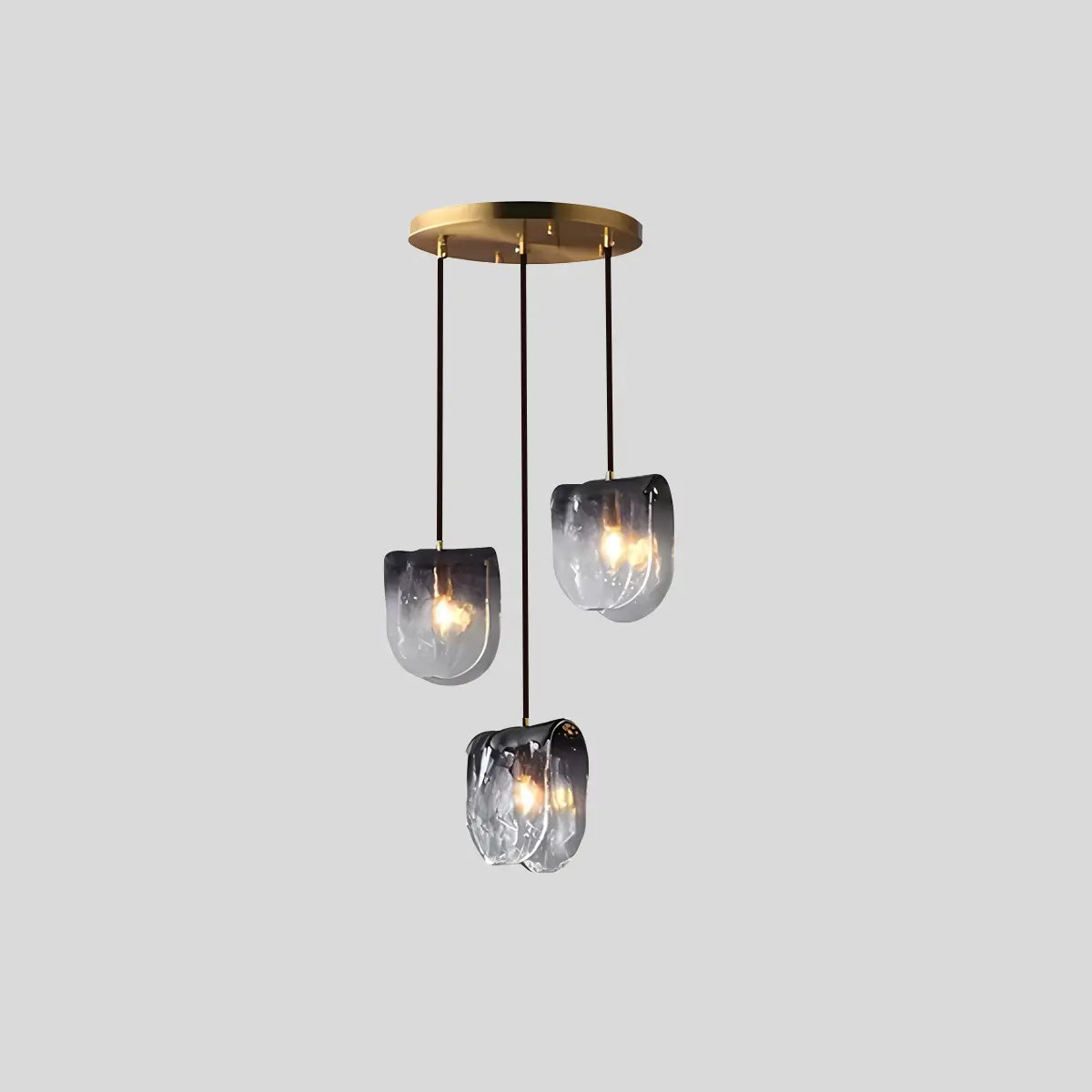 flairel Modern Gradient Glass Pendant Light for Bedside
