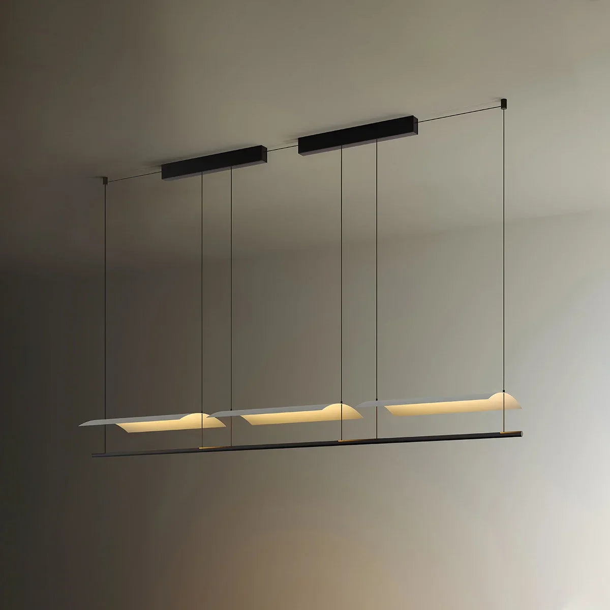 flairel Minimalist Tile Shape Dining Room Pendant Light