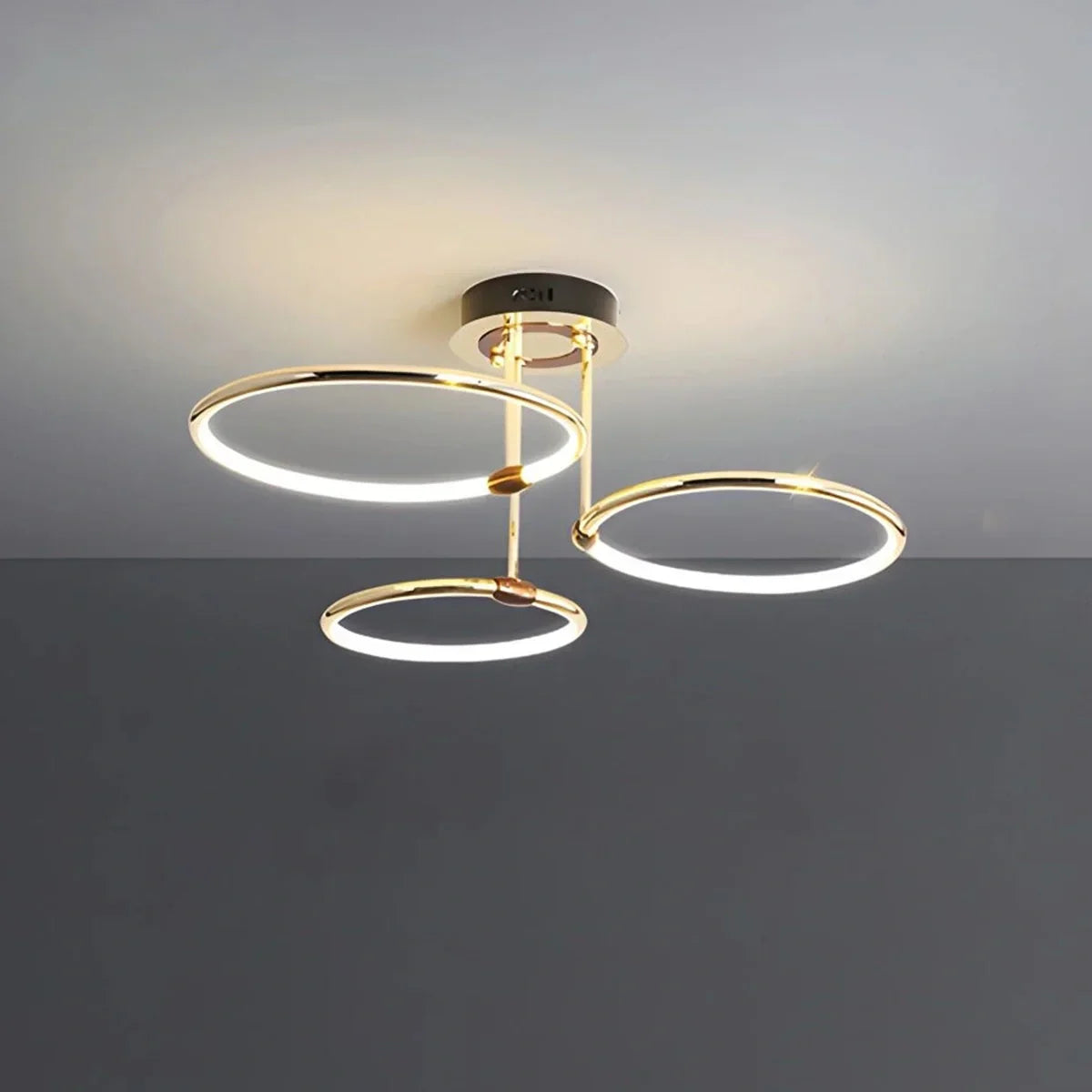 flairel Metal Circular Chandelier Ceiling Lamp