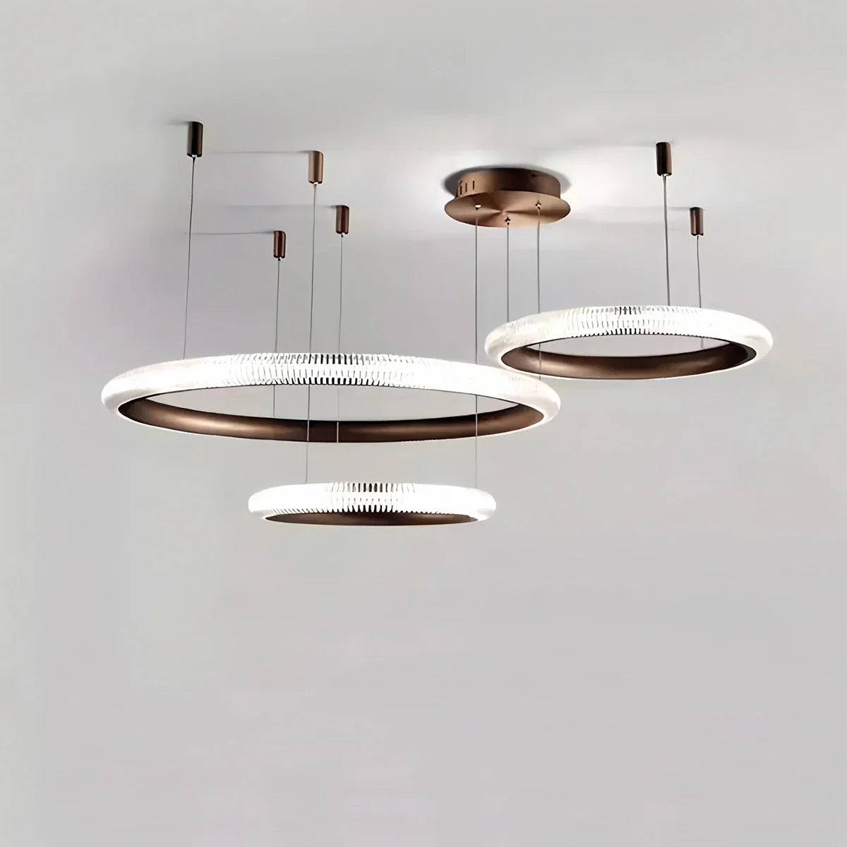 flairel Nordic Circular Chandelier for Living Room