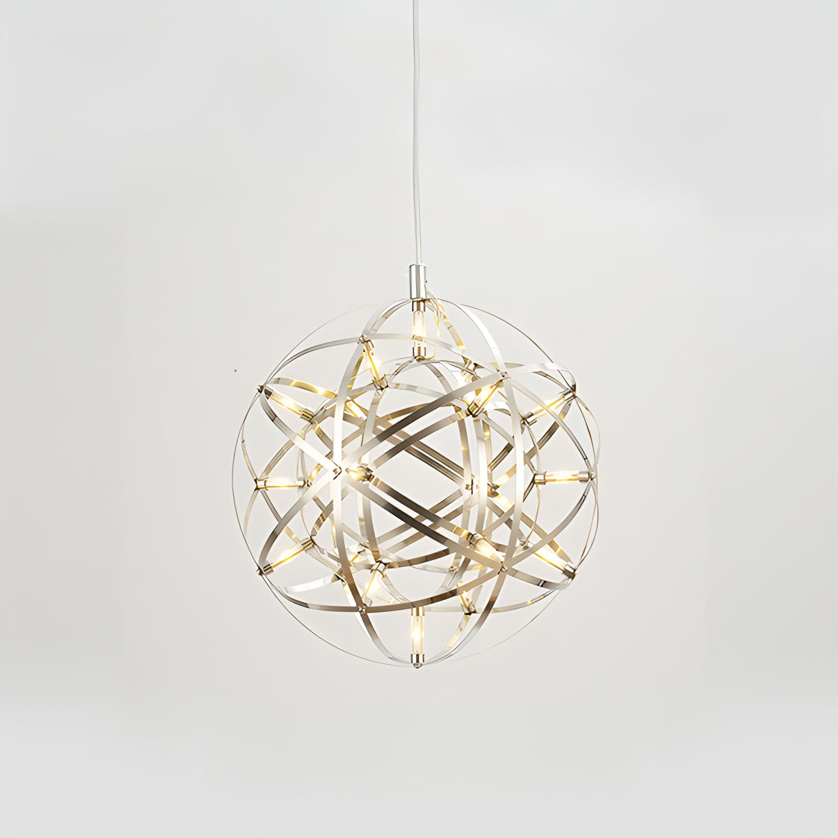 flairel Silver Fire Ball Pendant Light for Dining Room