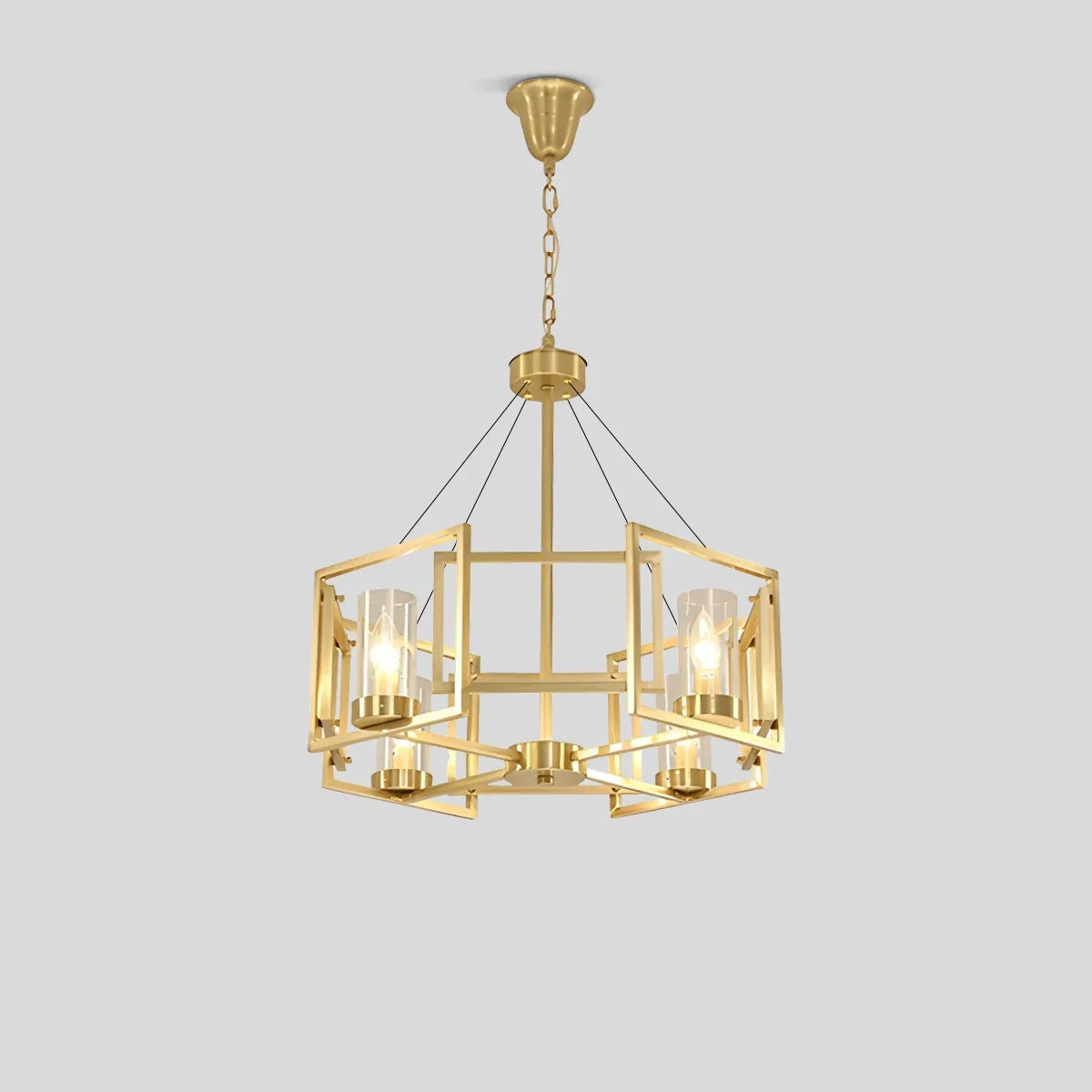 flairel Modern Luxury All Copper Chandelier