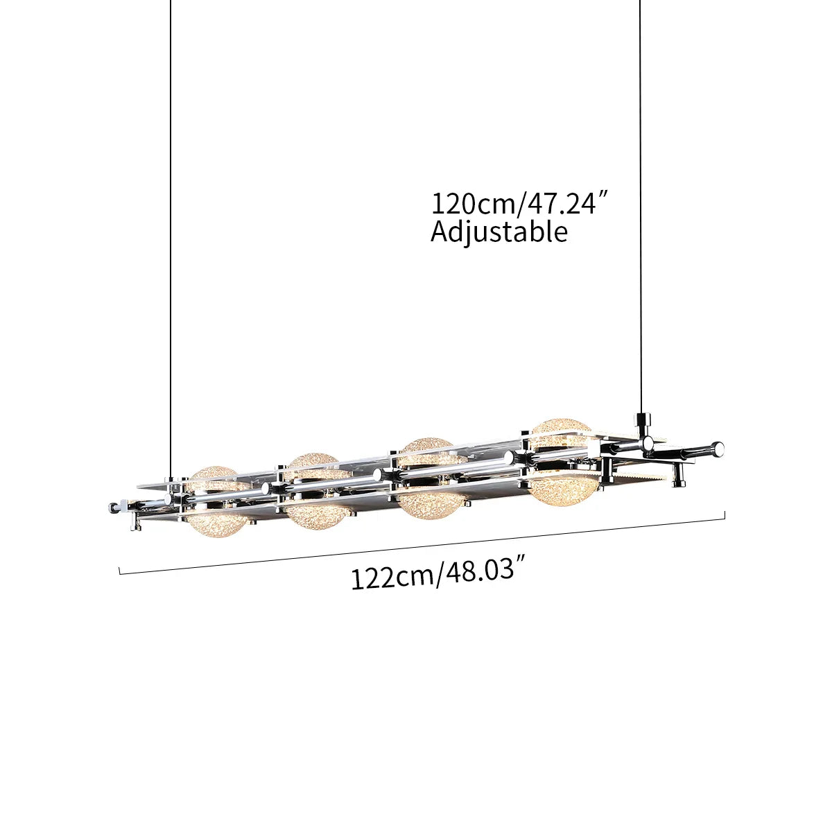 flairel Italian Light Luxury Long Planetary Pendant Light