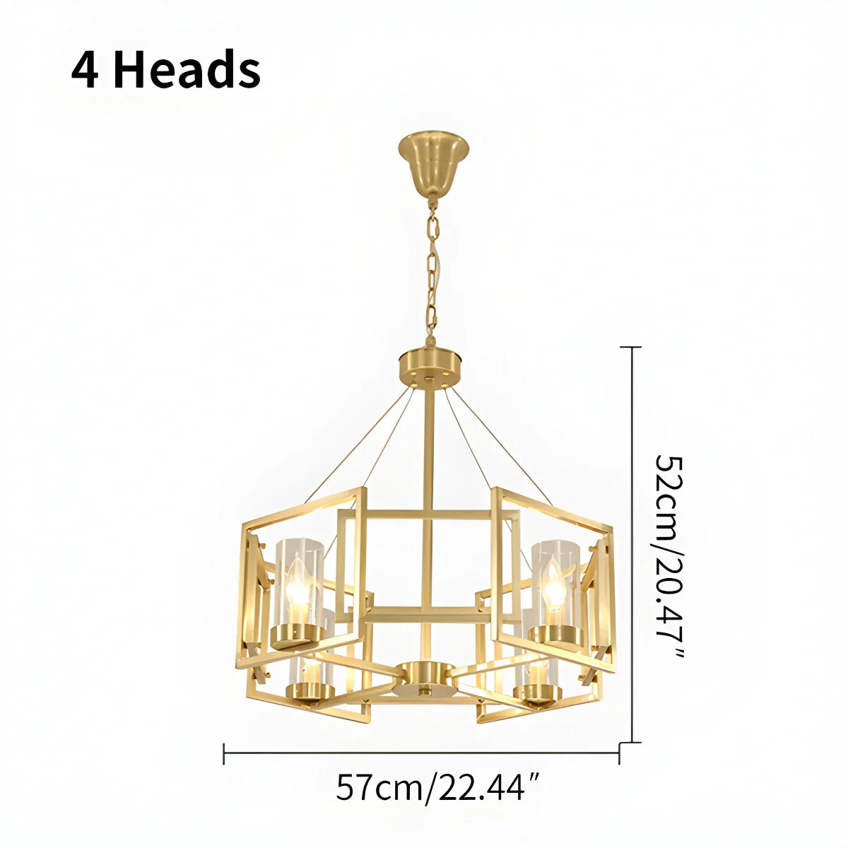 flairel Modern Luxury All Copper Chandelier