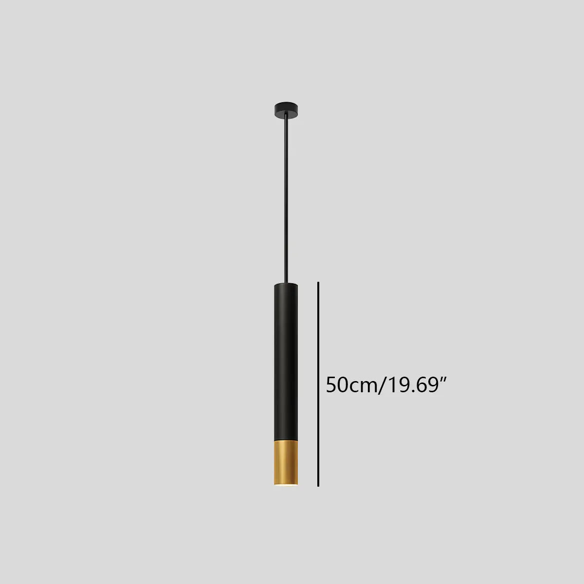 flairel Stark Long Tube Pendant Light for Bedroom