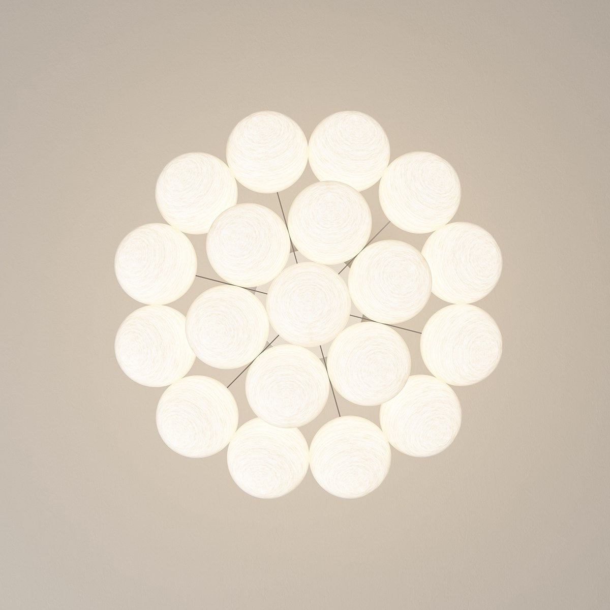 flairel French Tulip Flower & Ball Chandelier