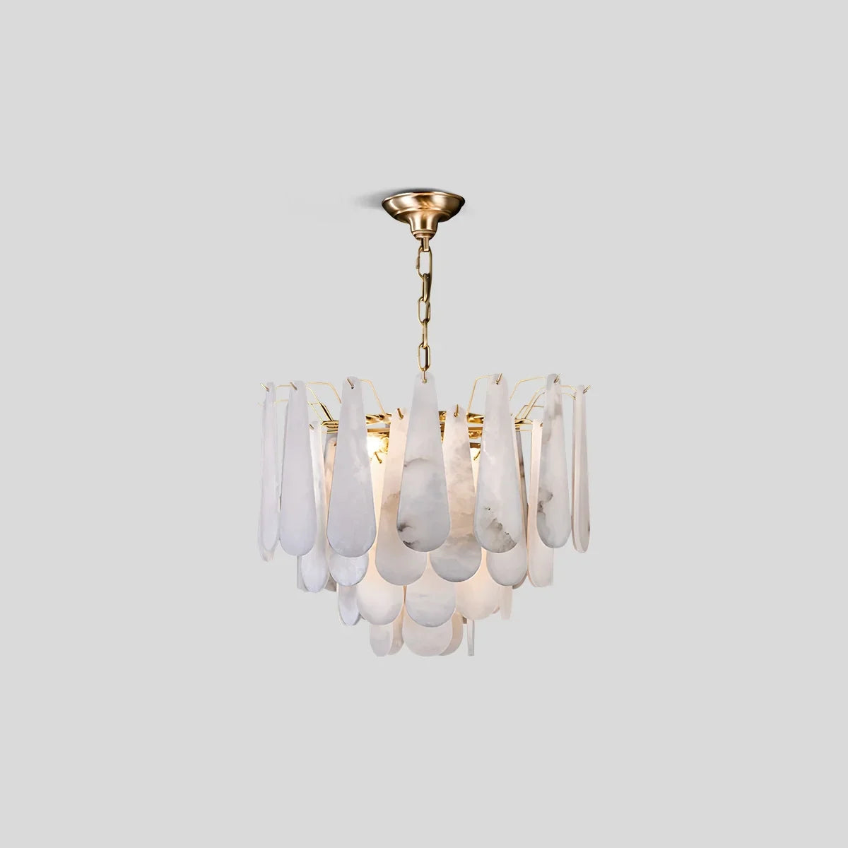 flairel Modern Luxury Multi-layer Spanish Alabaster Chandelier