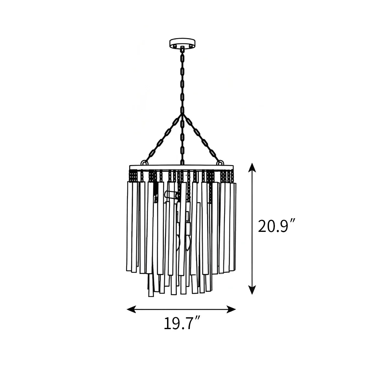flairel Twiggy Chandelier for Dining Room