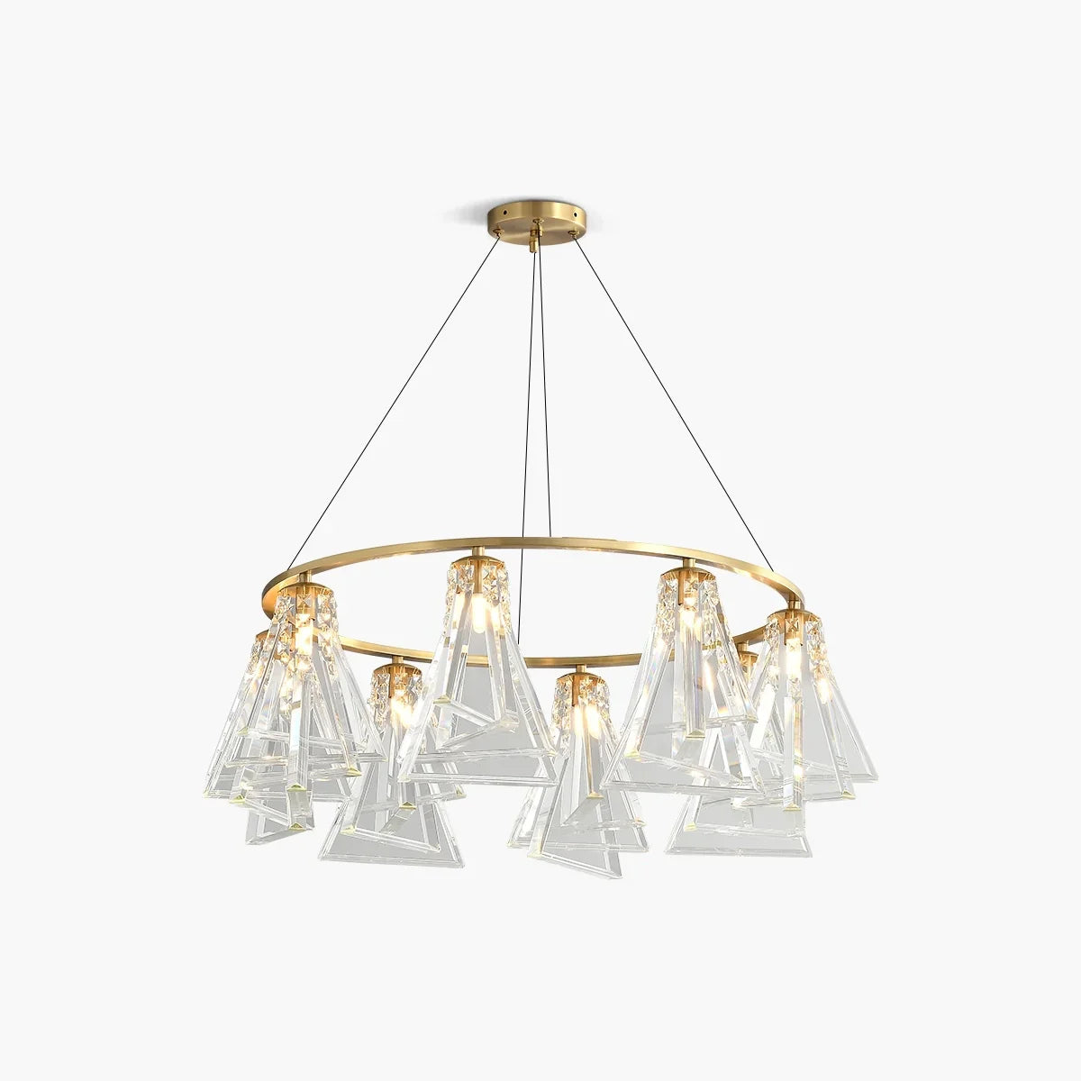 flairel Modern Simple Crystal Chandelier for Living Room