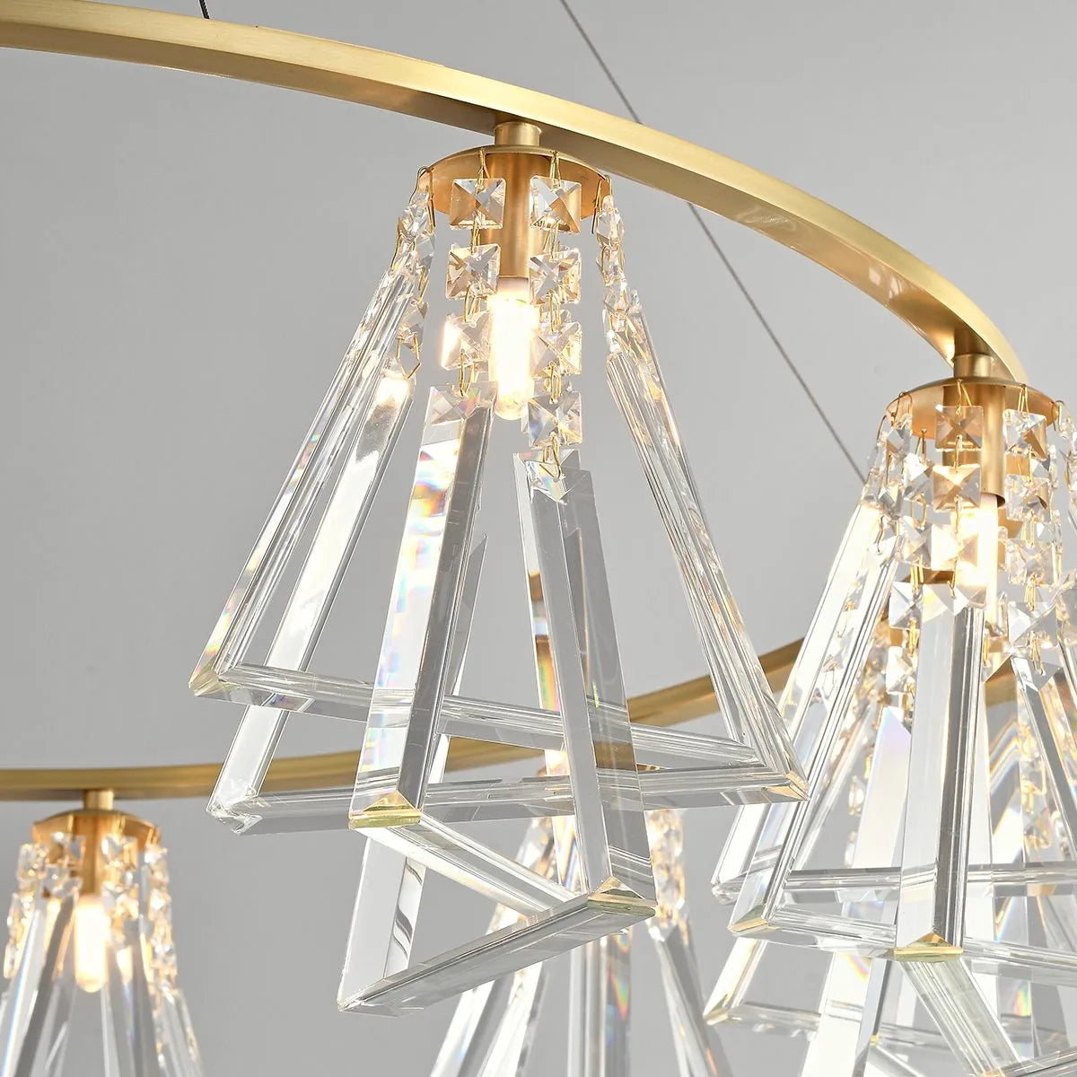 flairel Modern Simple Crystal Chandelier for Living Room