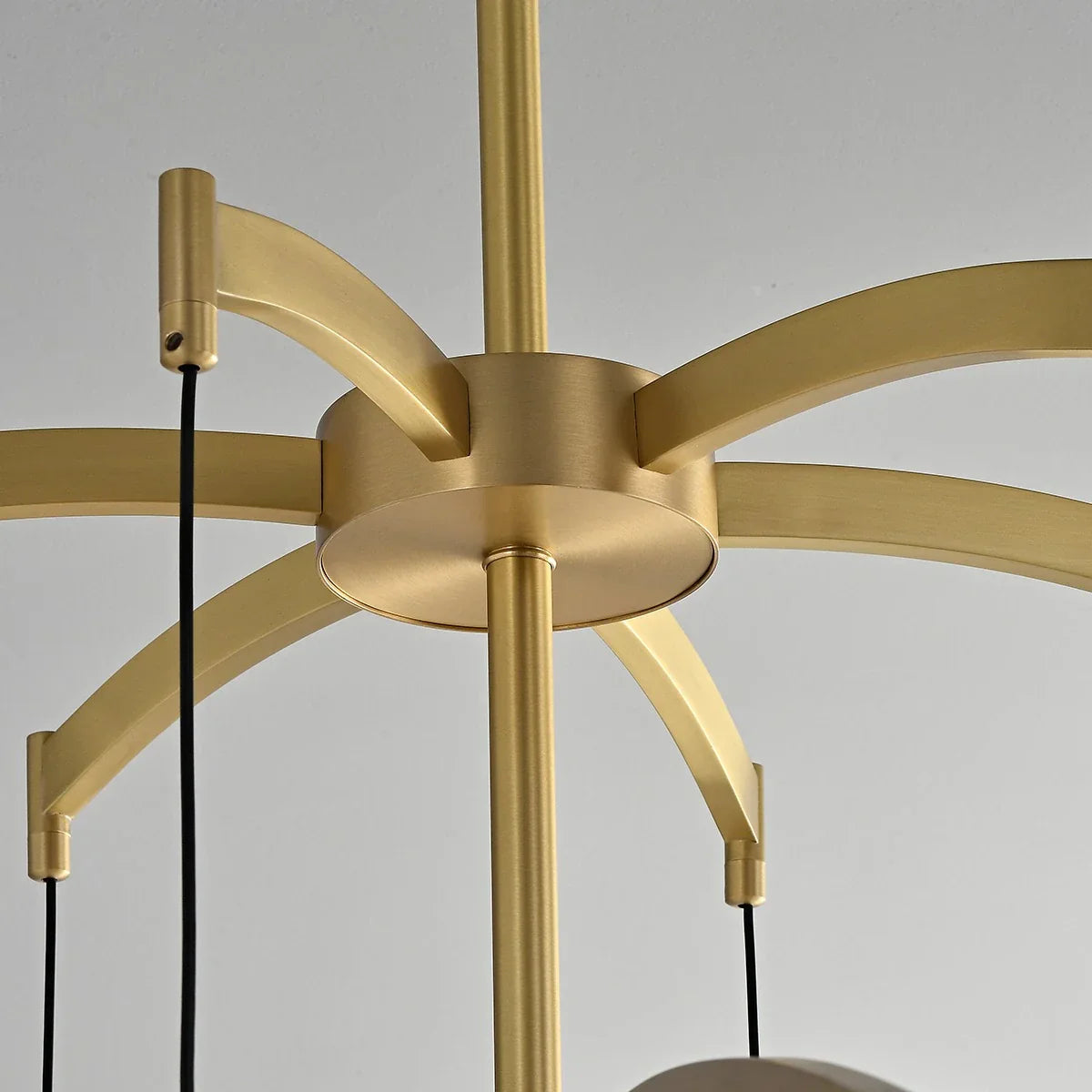 flairel Modern Luxury Copper Glass Ball Chandelier