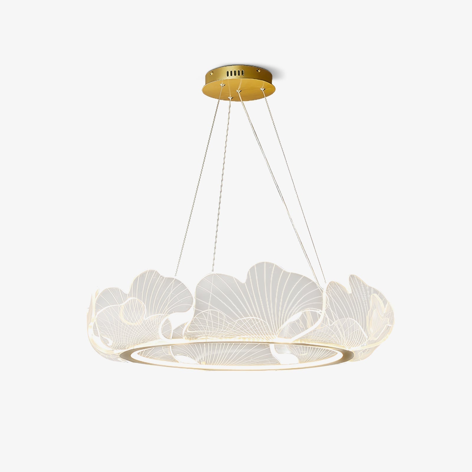 flairel Ginkgo Leaf Chandelier for Living Room