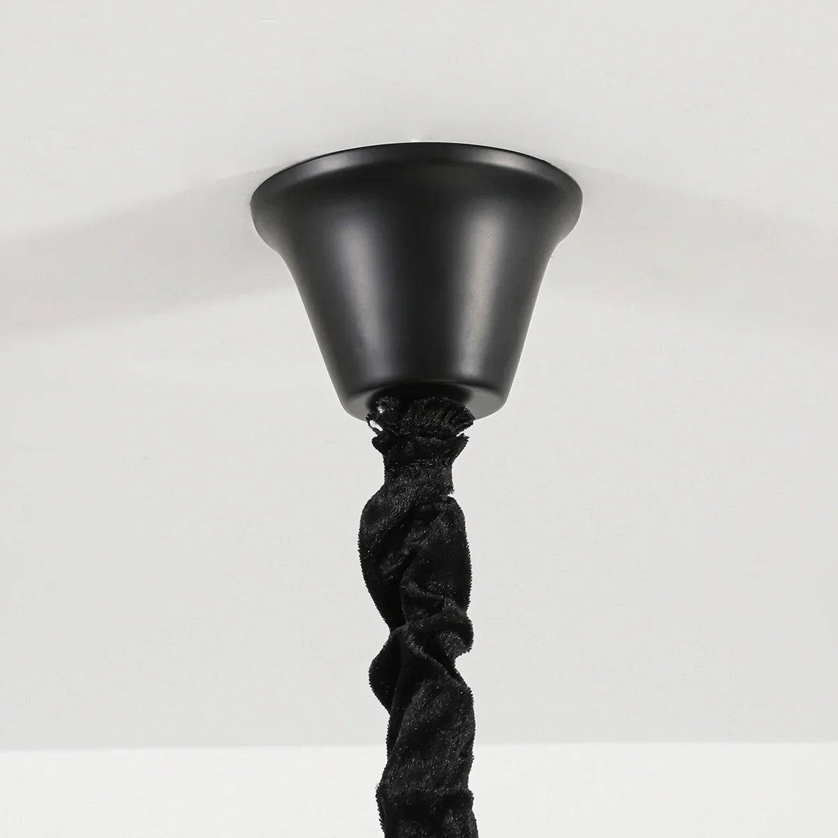 flairel American Retro Black Candle Chandelier