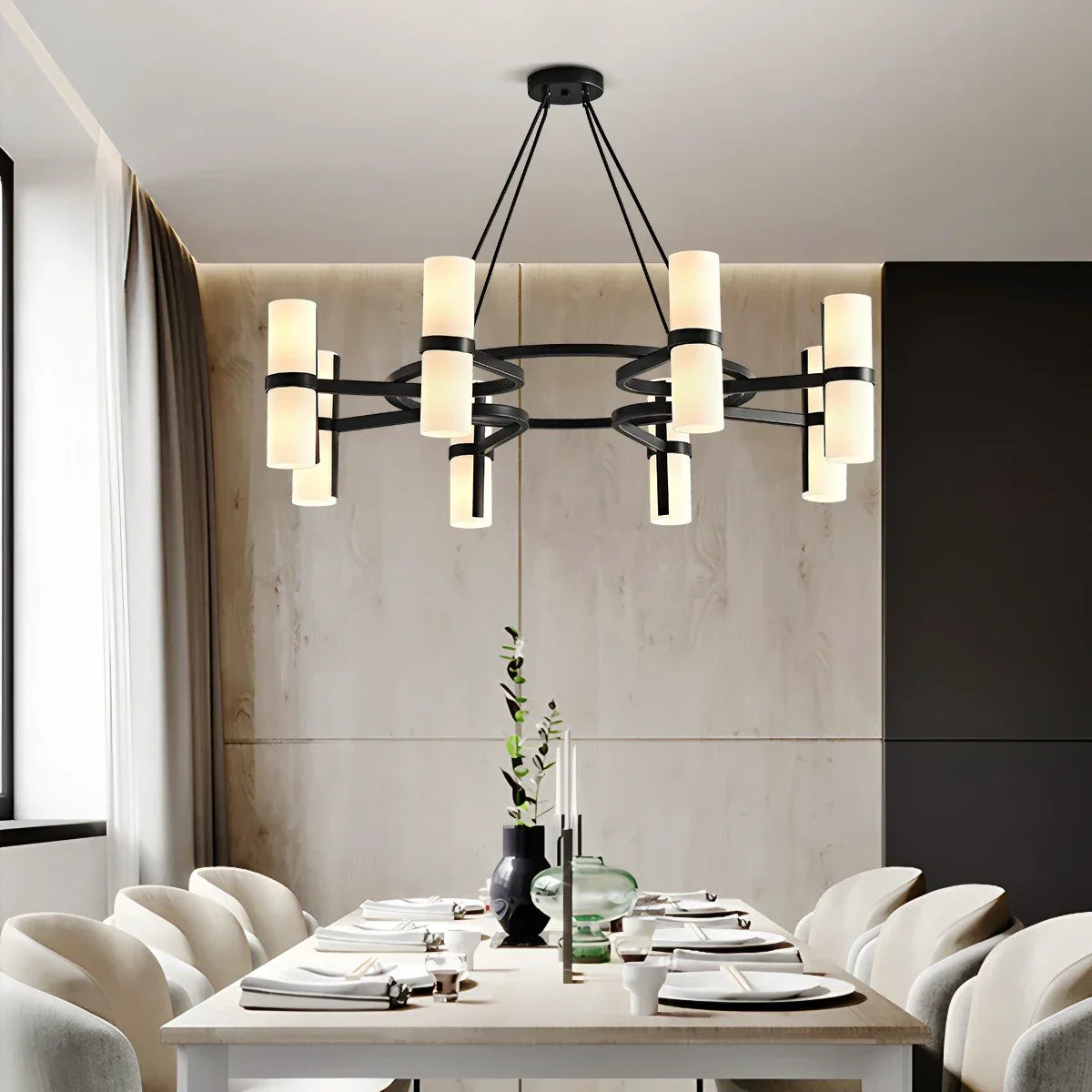 flairel Nordic Creative Multi-Headed Round Chandelier