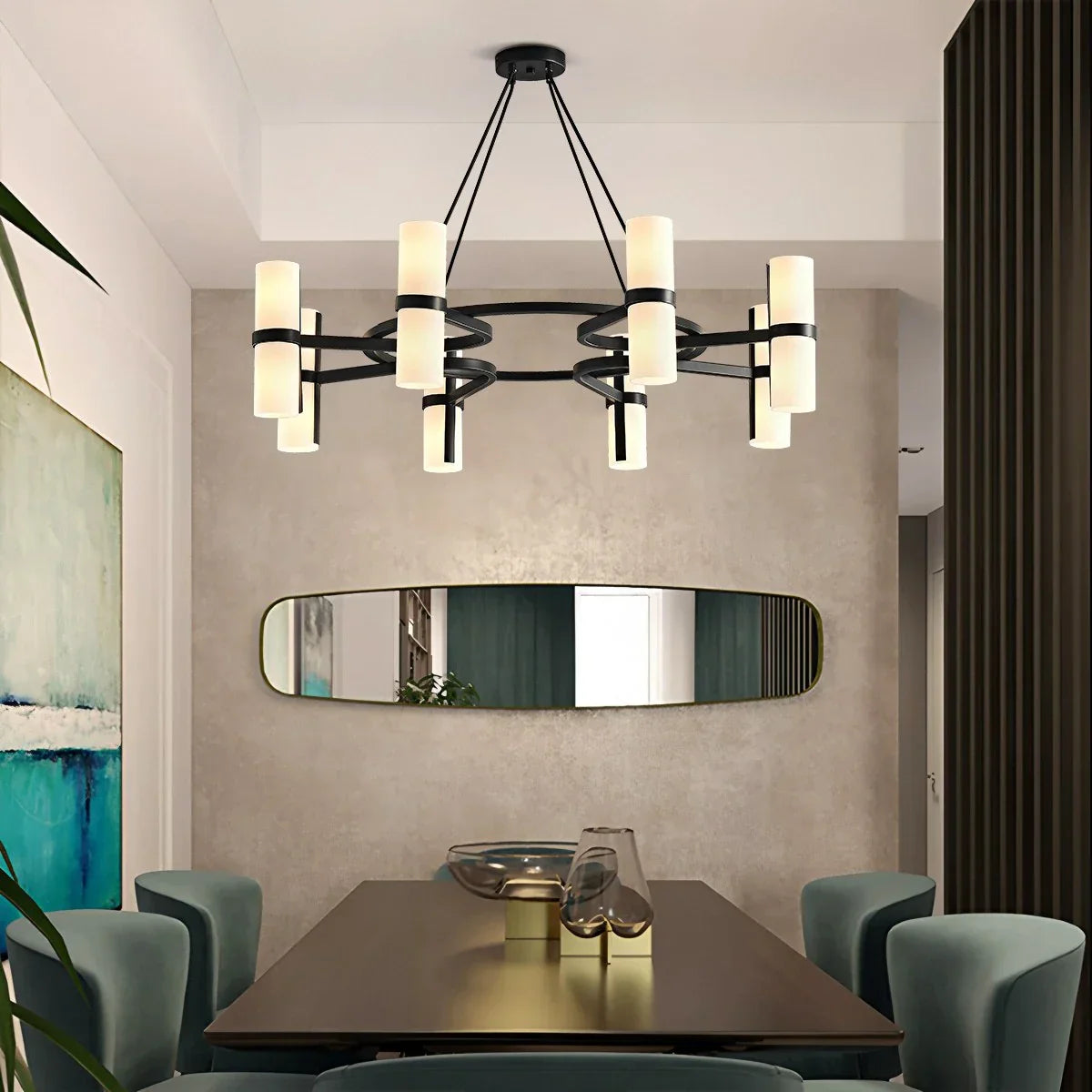 flairel Nordic Creative Multi-Headed Round Chandelier