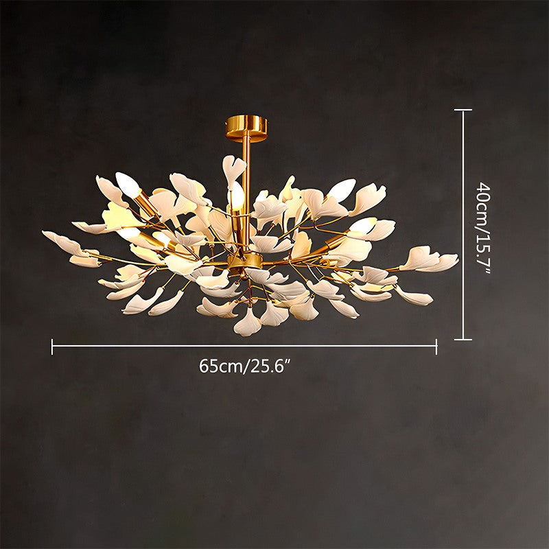 flairel Ginkgo Chandelier-A for Bedroom Living Room
