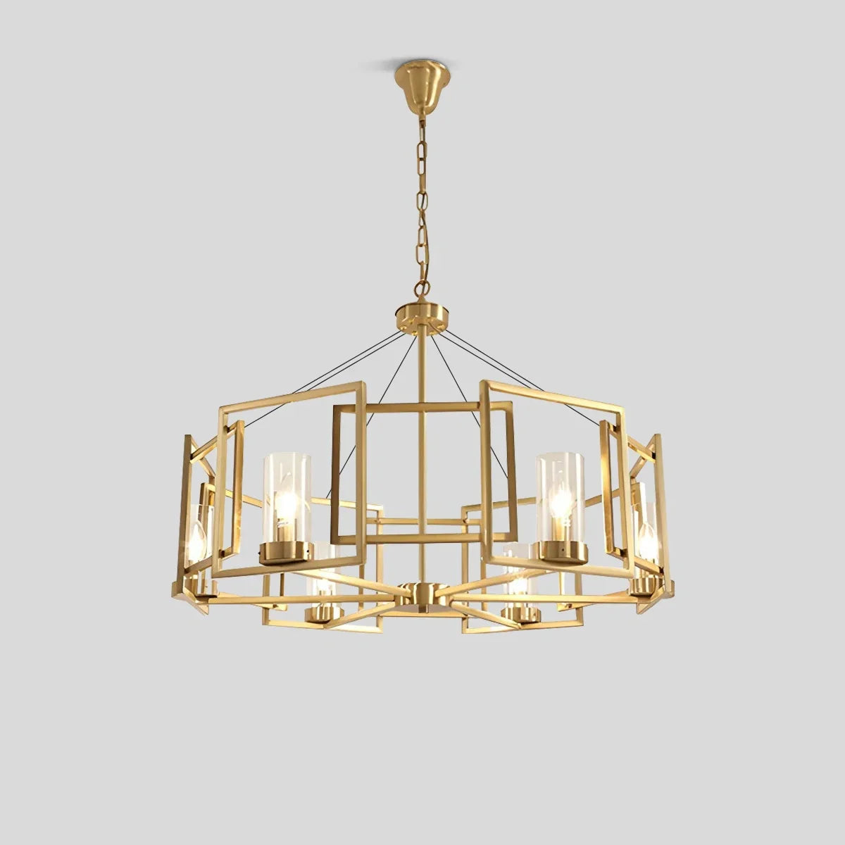 flairel Modern Luxury All Copper Chandelier