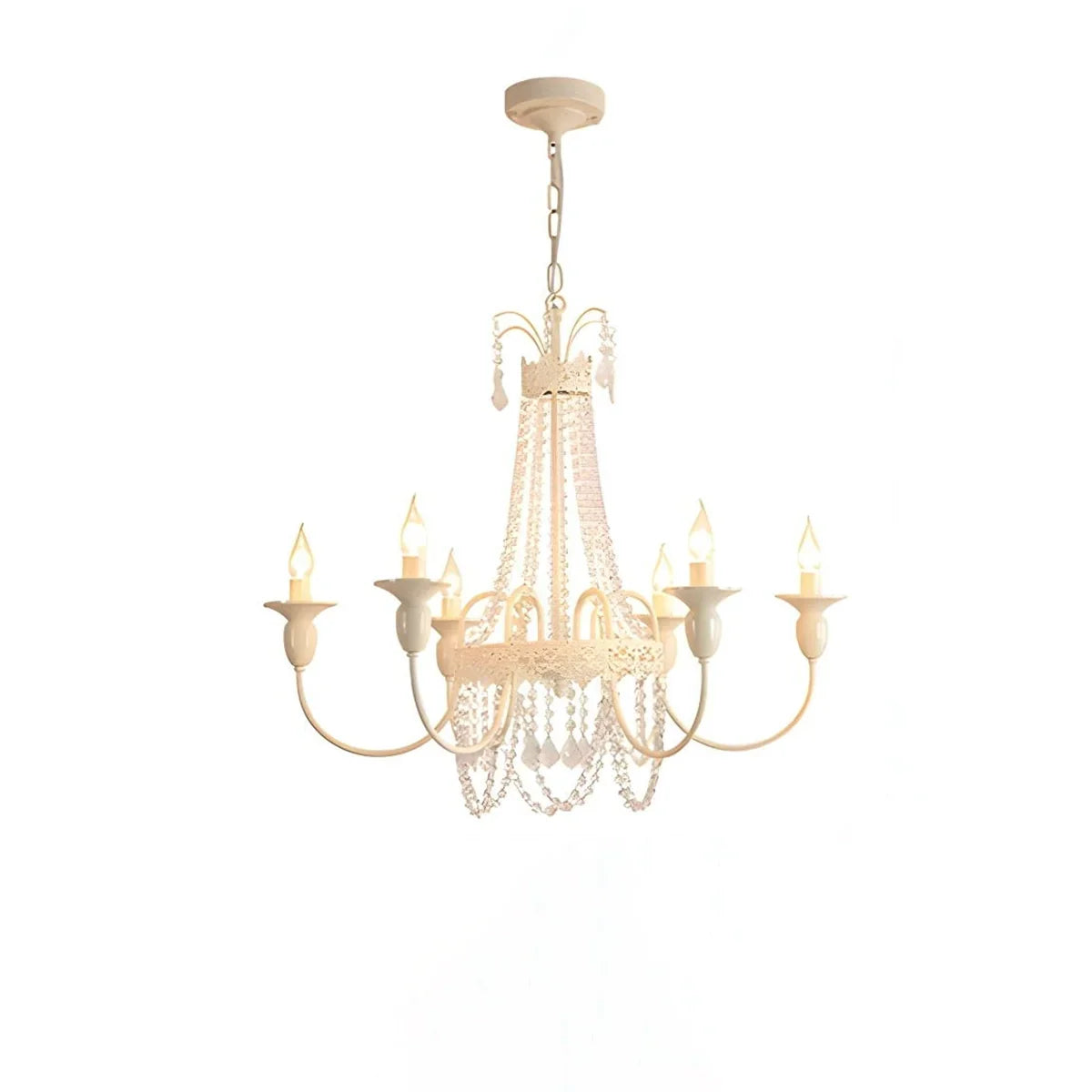 flairel French Candle Crystal Chandelier