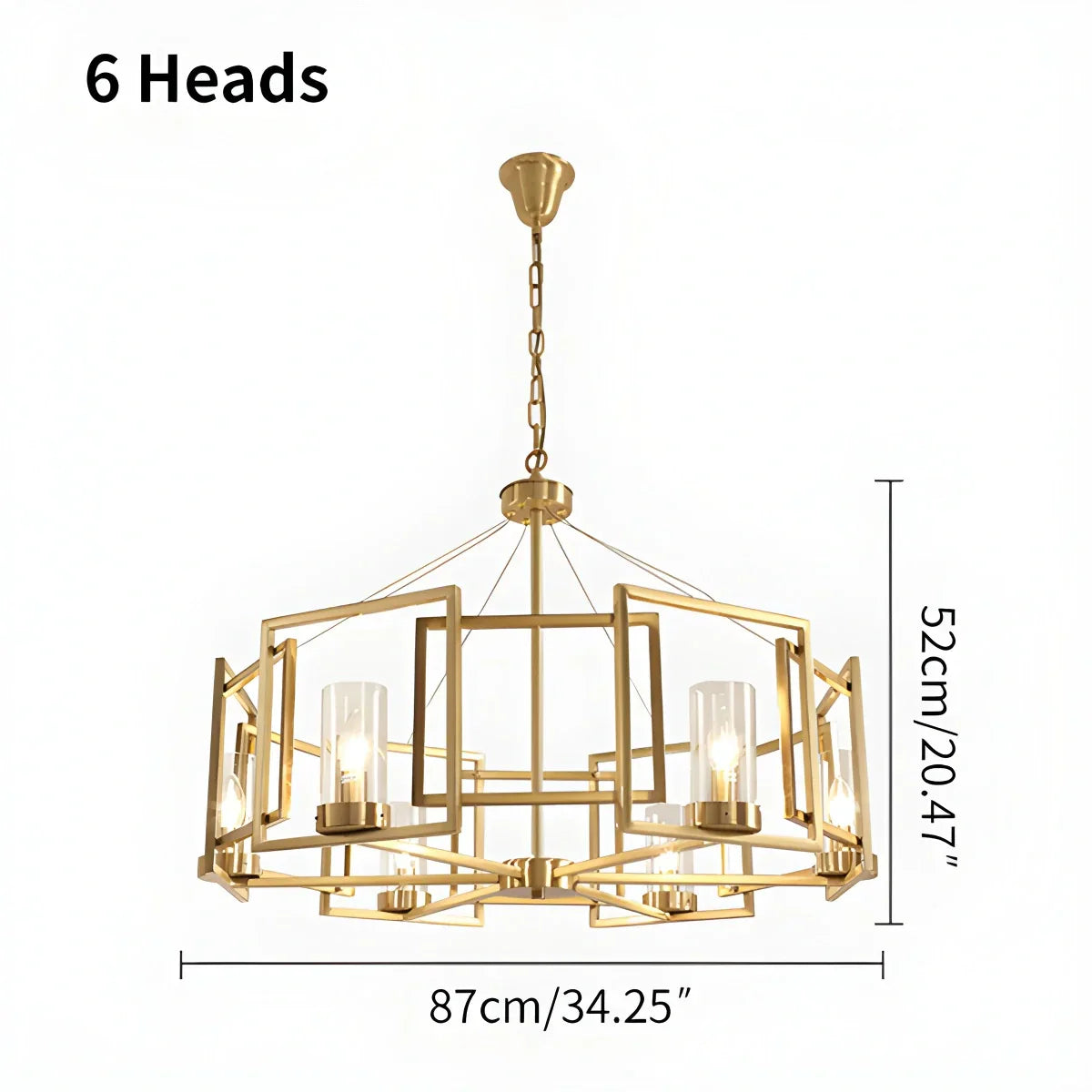 flairel Modern Luxury All Copper Chandelier