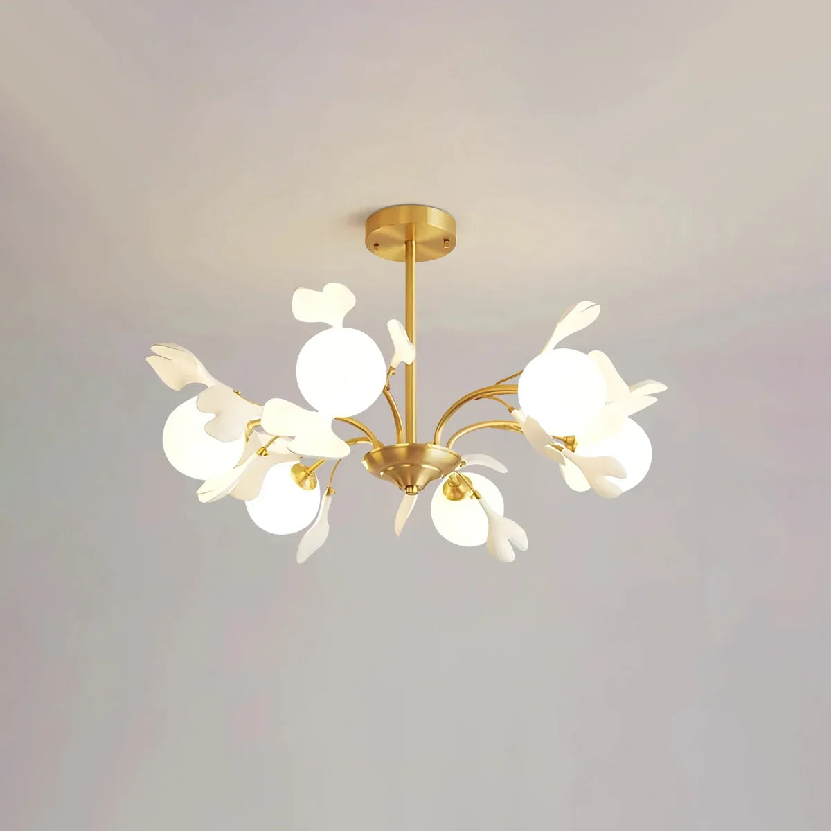 flairel Thalassa Ginkgo Chandelier for Living Room