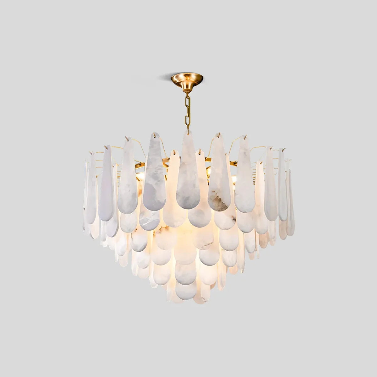 flairel Modern Luxury Multi-layer Spanish Alabaster Chandelier