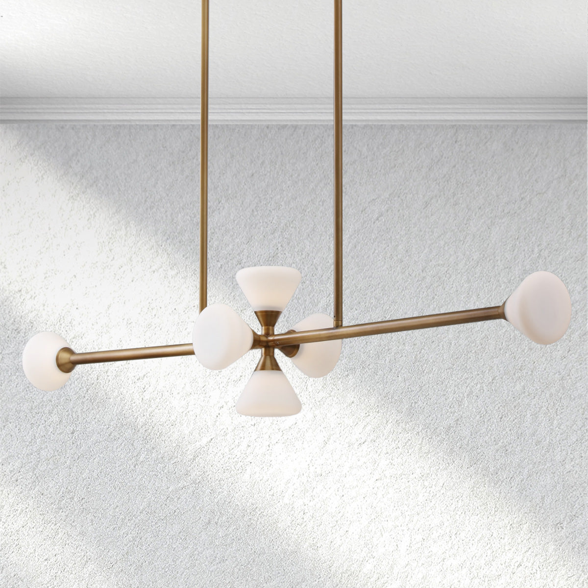 flairel Opaline Linear Chandelier
