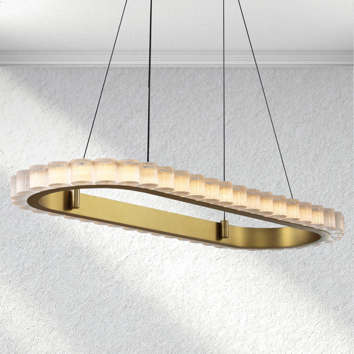 flairel Celestia Rectangular Chandelier