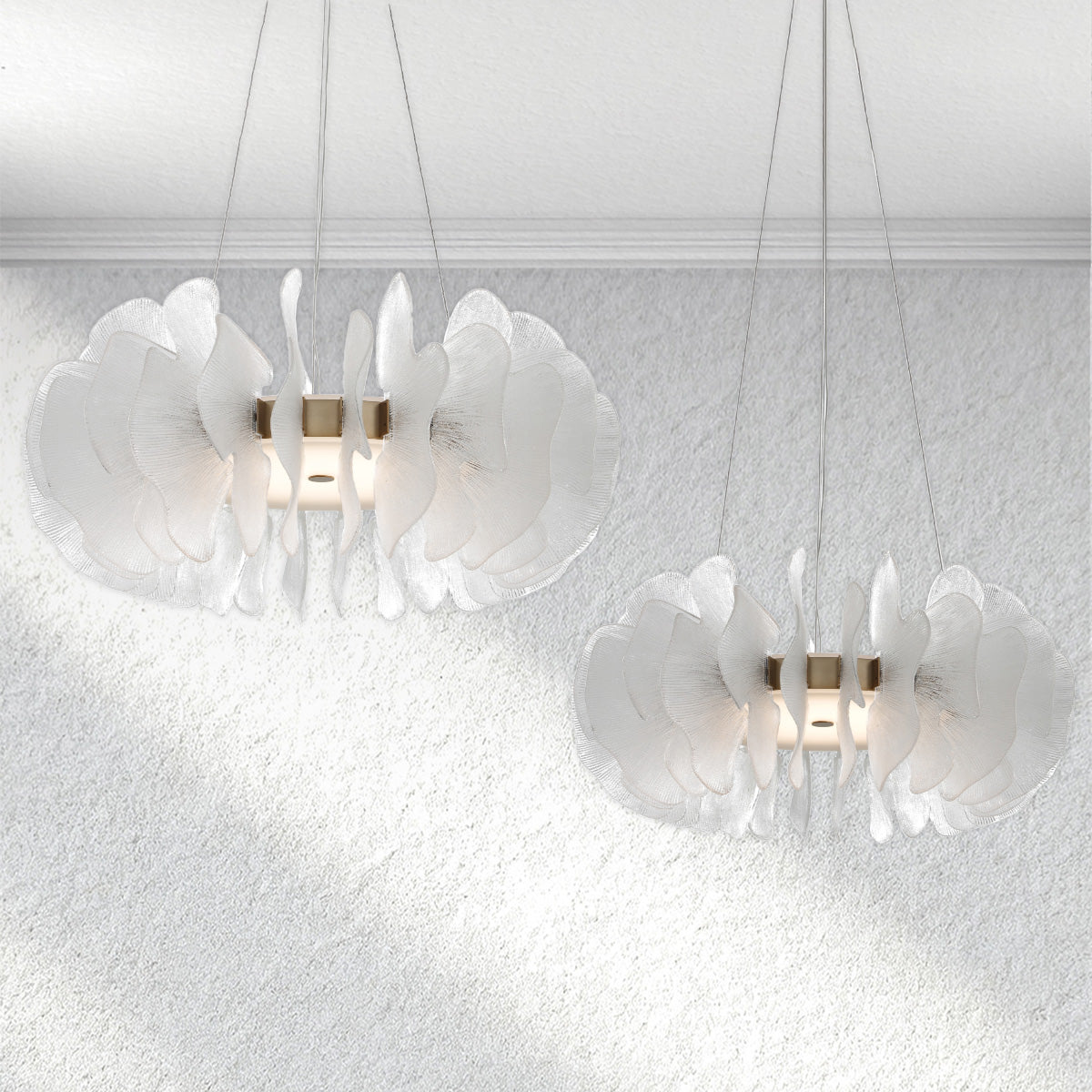 flairel Jellyfish Round Chandelier