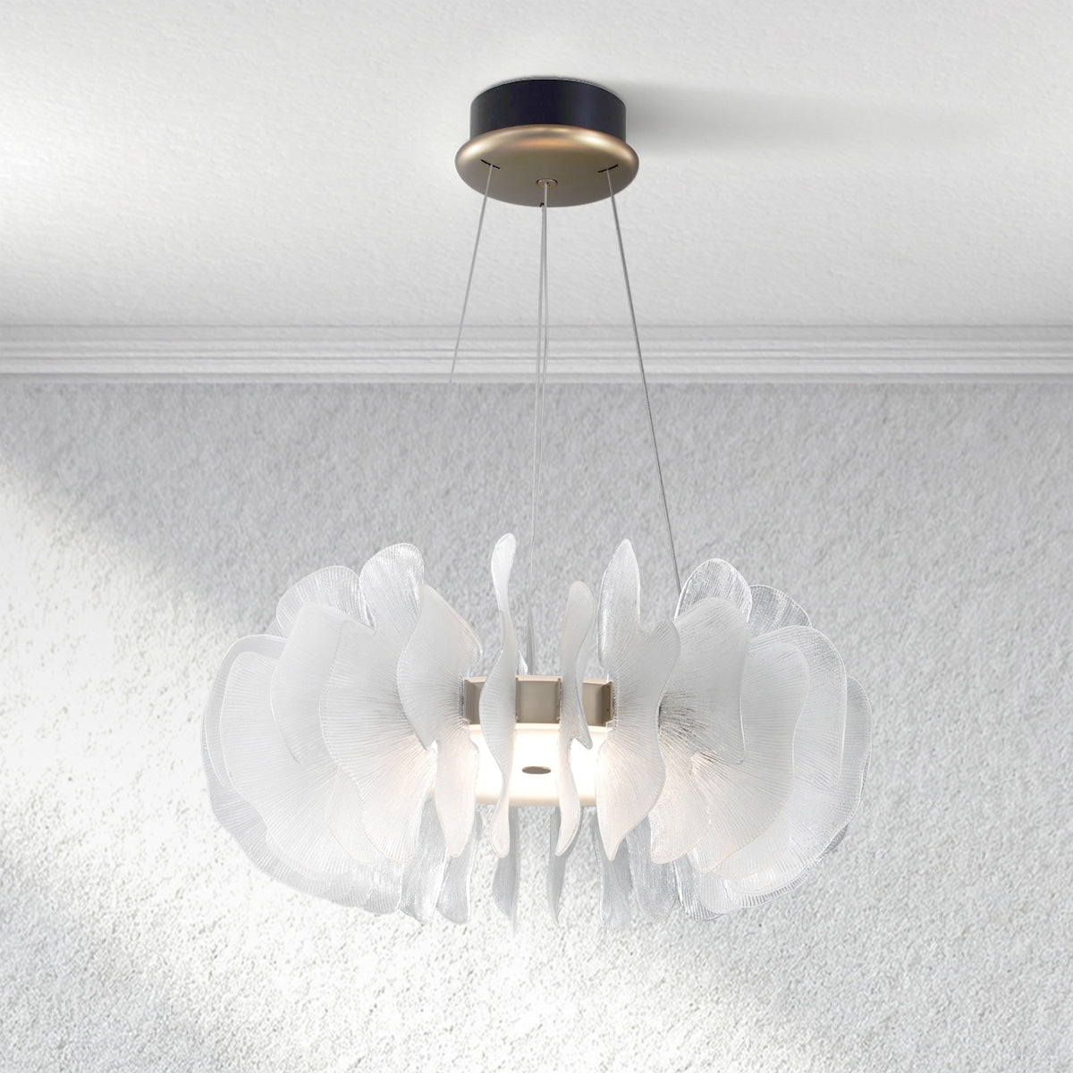 flairel Jellyfish Round Chandelier