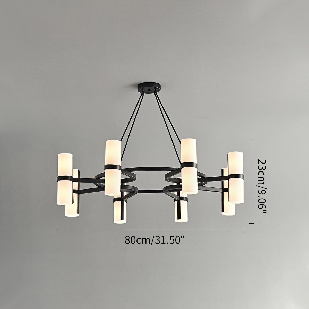 flairel Nordic Creative Multi-Headed Round Chandelier