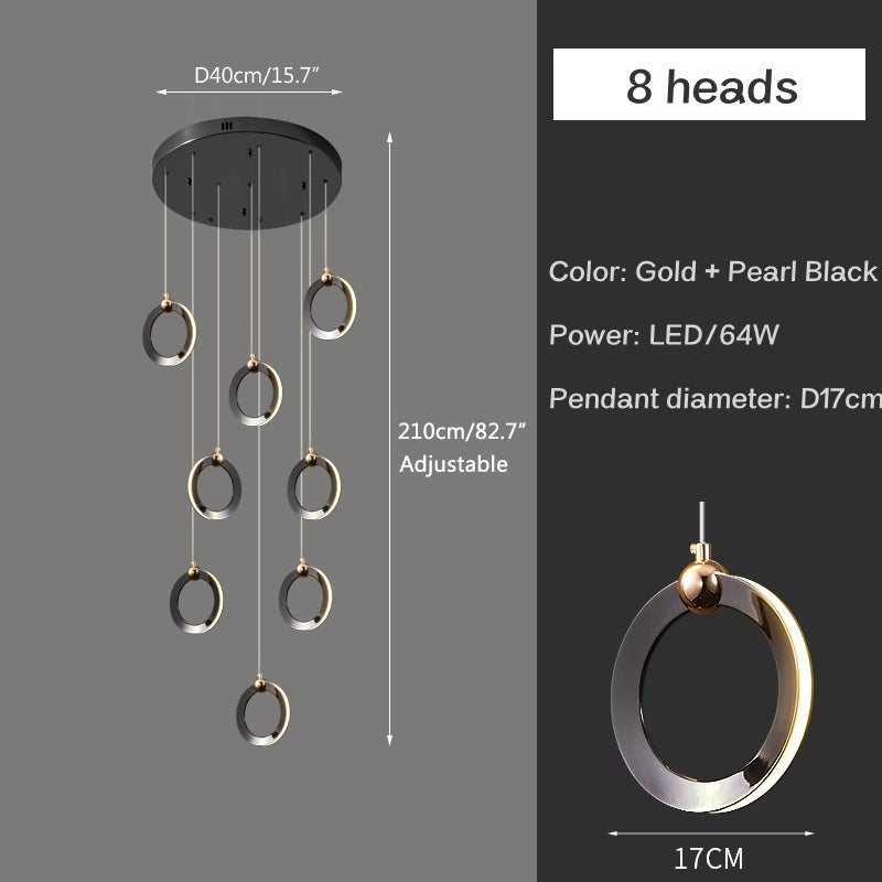 flairel Nordic LED Ceiling Chandelier