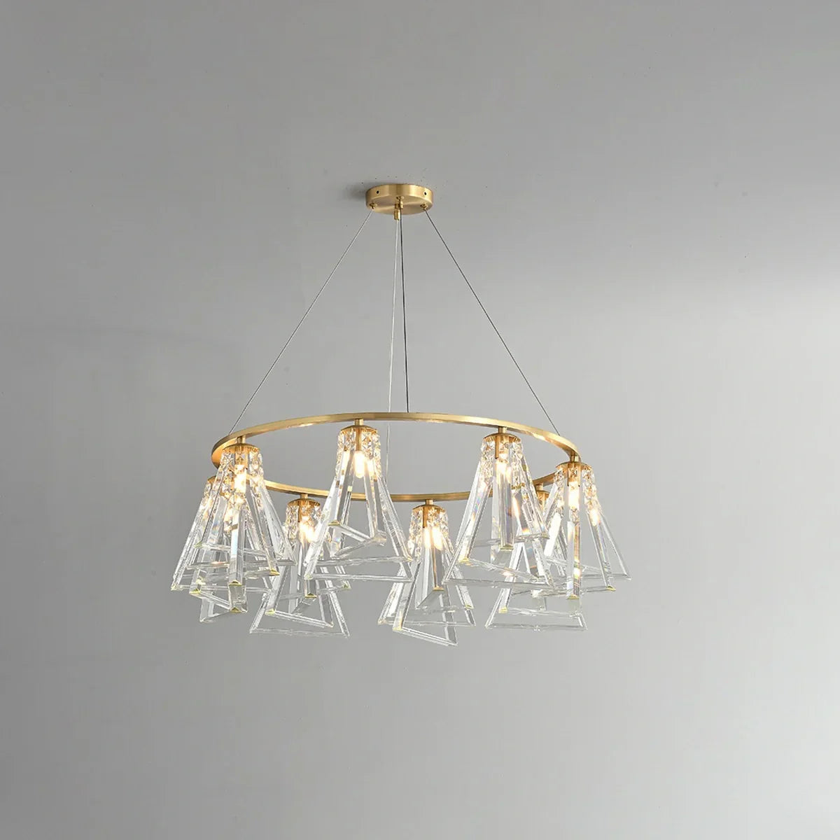 flairel Modern Simple Crystal Chandelier for Living Room