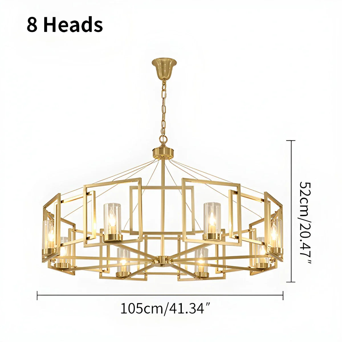 flairel Modern Luxury All Copper Chandelier