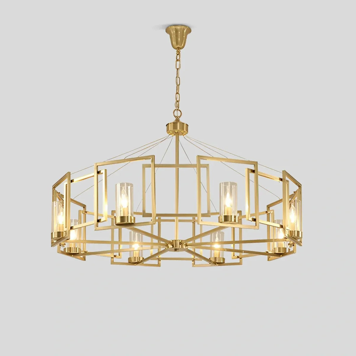 flairel Modern Luxury All Copper Chandelier