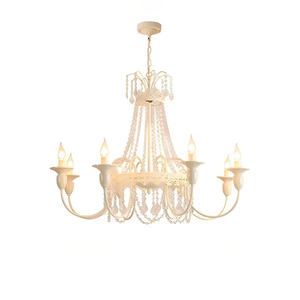 flairel French Candle Crystal Chandelier