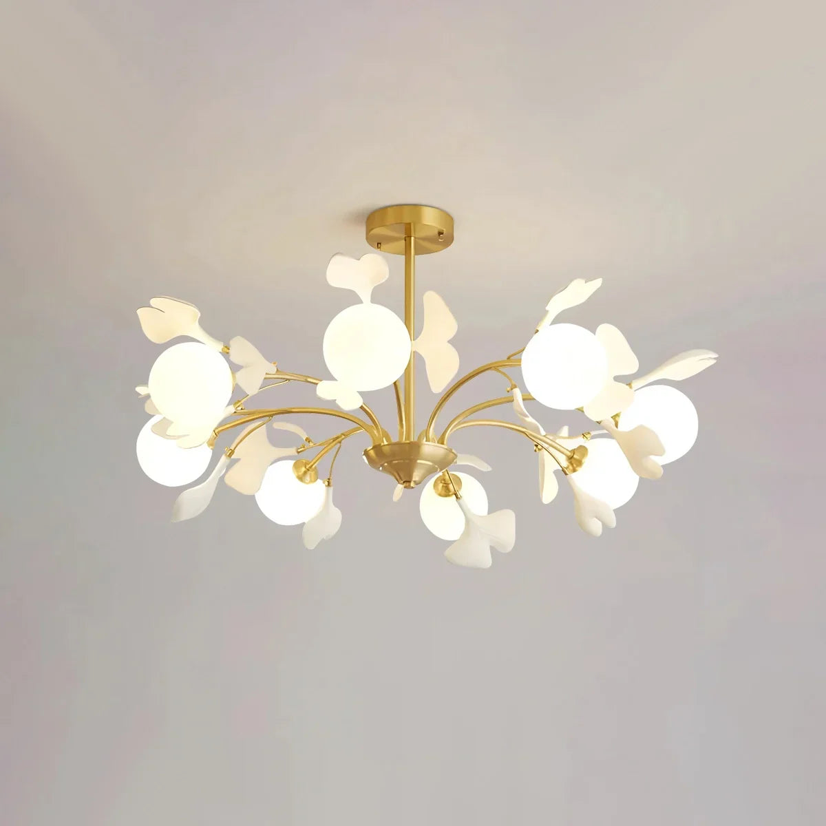 flairel Thalassa Ginkgo Chandelier for Living Room
