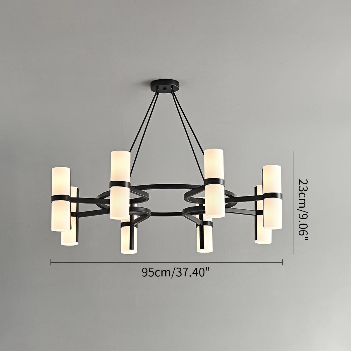flairel Nordic Creative Multi-Headed Round Chandelier