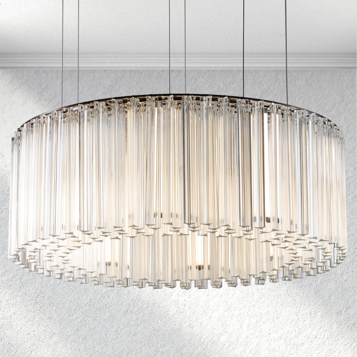 flairel Rainfall Round Chandelier