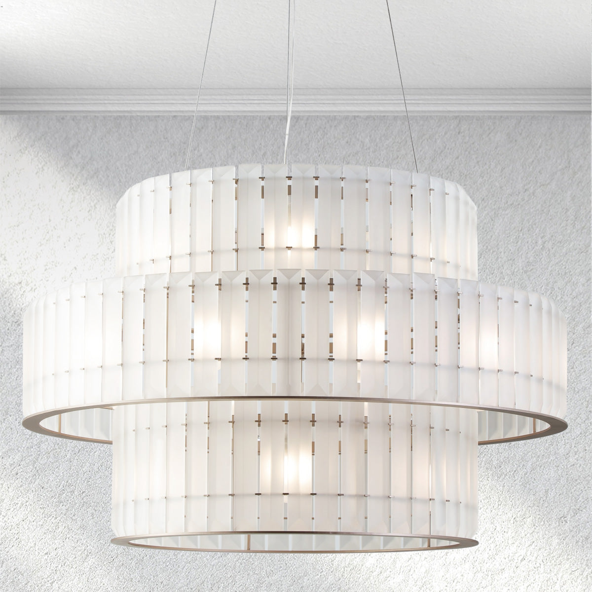 flairel Parallel Round Chandelier