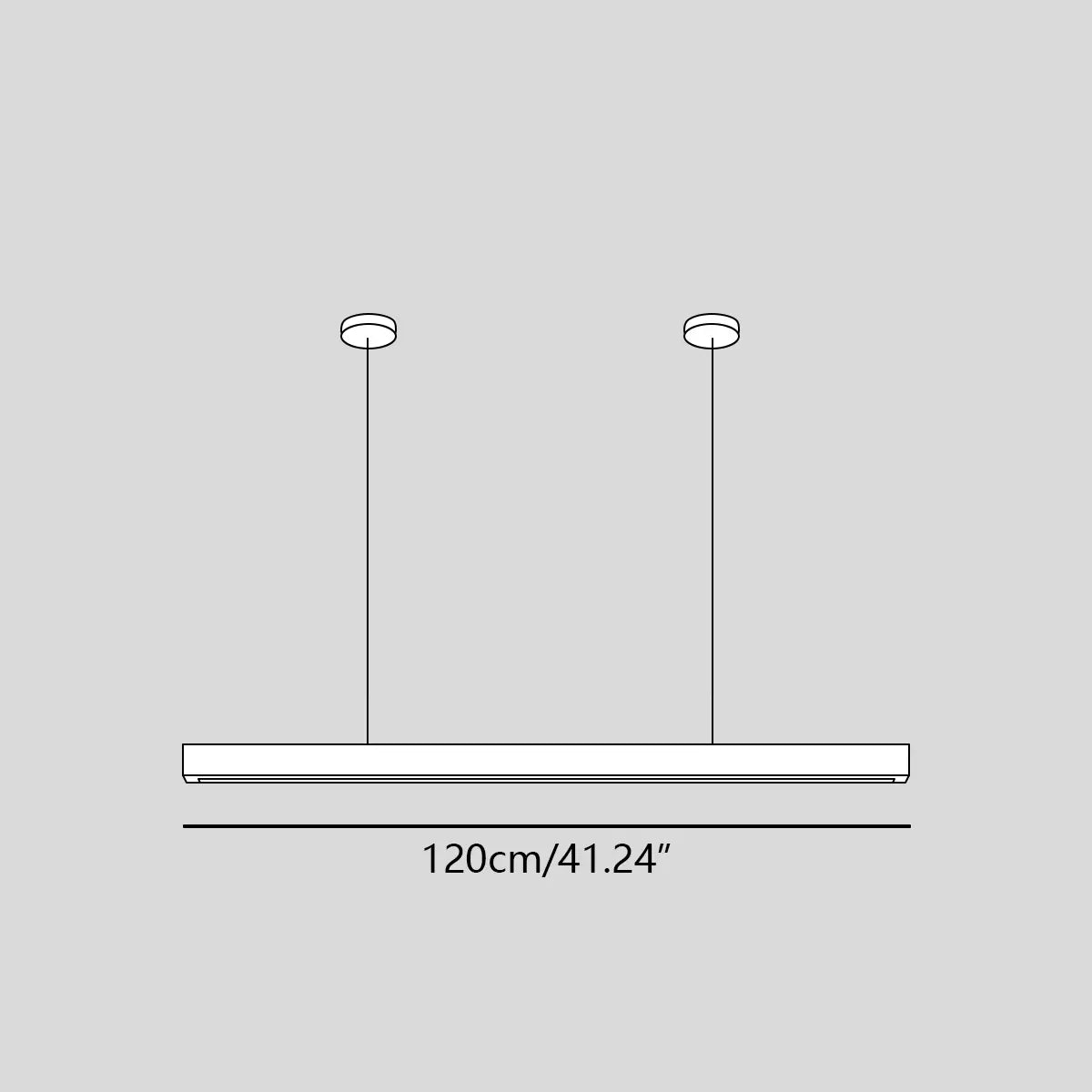 flairel Fulbert Linear Wooden Pendant Light for Kitchen