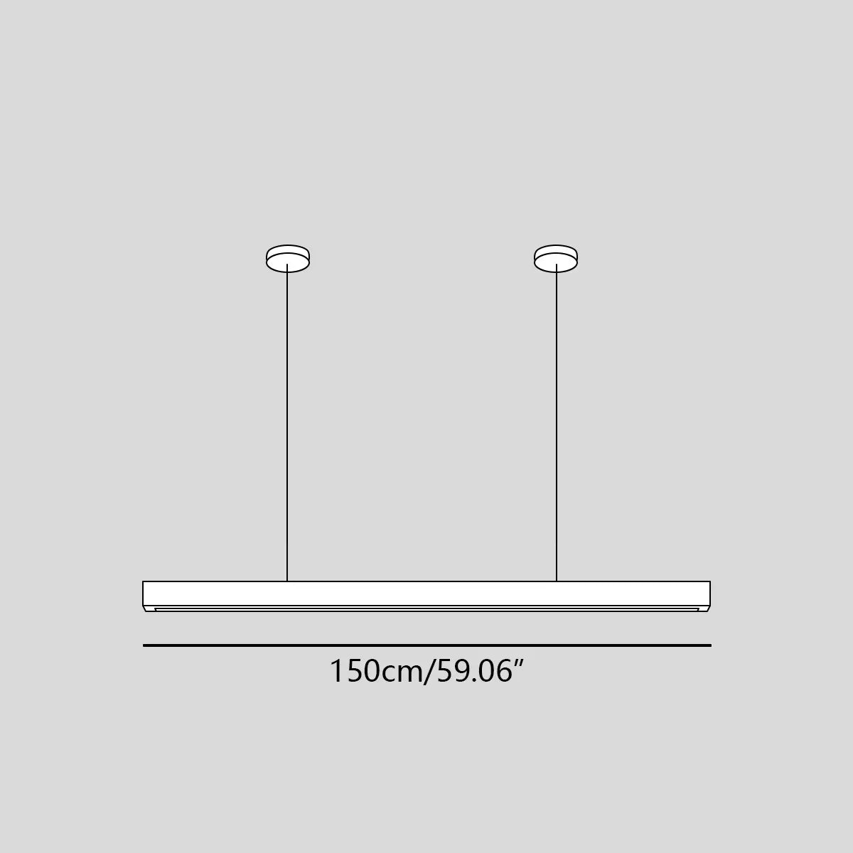 flairel Fulbert Linear Wooden Pendant Light for Kitchen