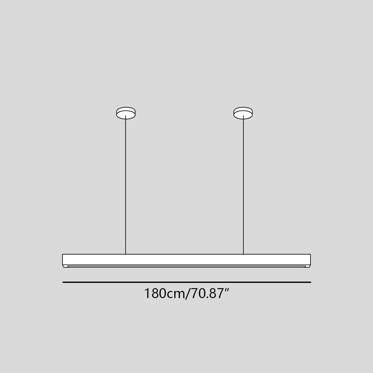 flairel Fulbert Linear Wooden Pendant Light for Kitchen