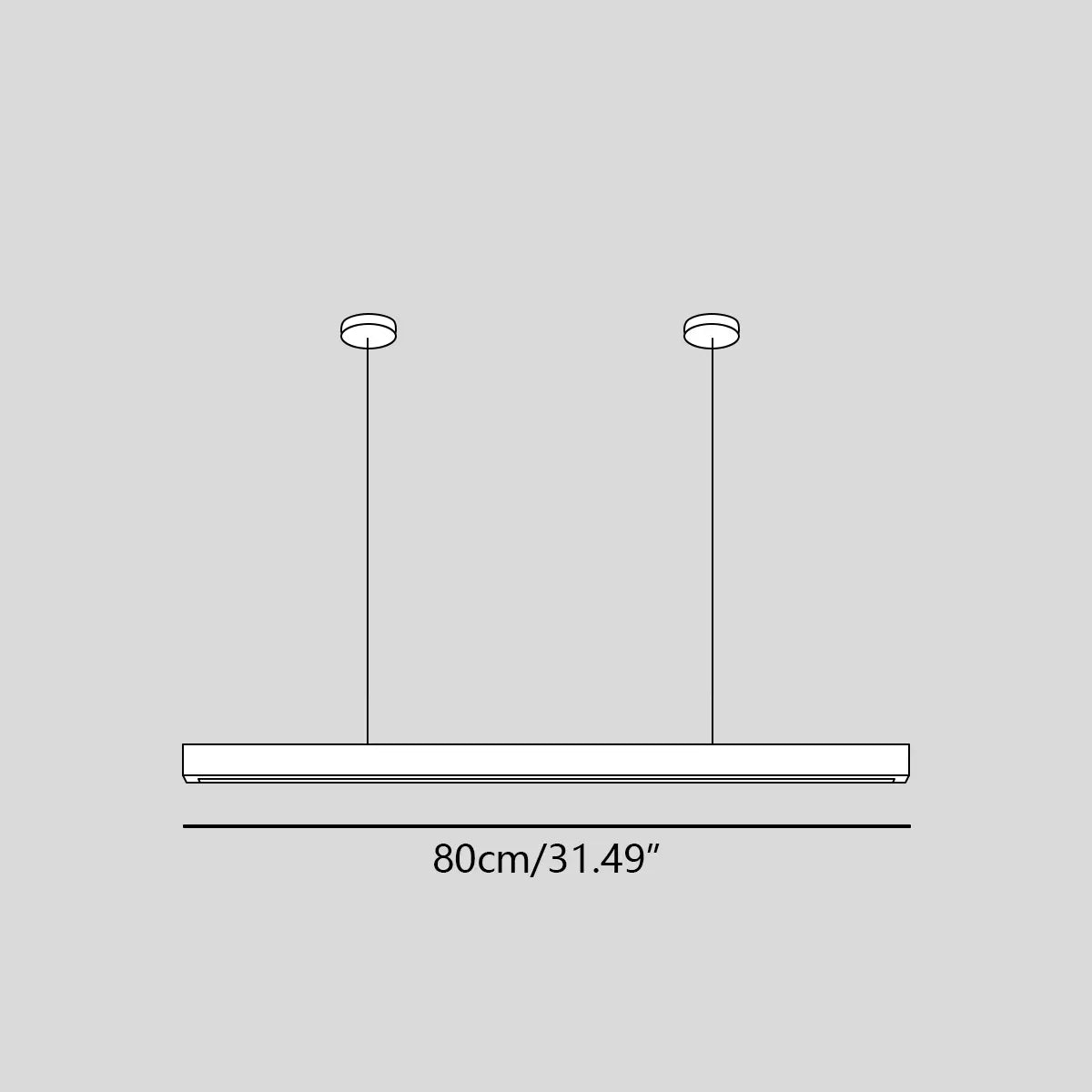 flairel Fulbert Linear Wooden Pendant Light for Kitchen