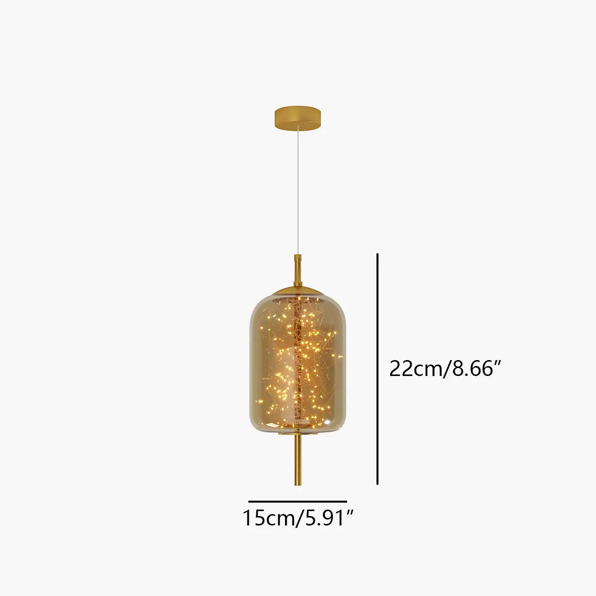 flairel Twirl Modern Pendant Light for Bedroom