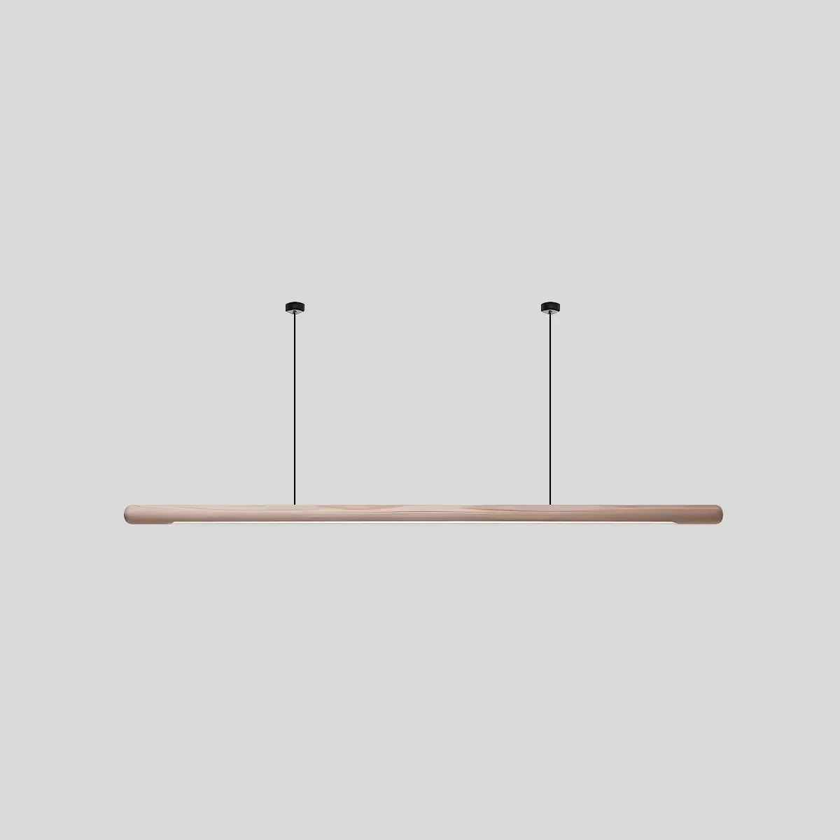 flairel Svelte Wood Linear Pendant Light for Kitchen