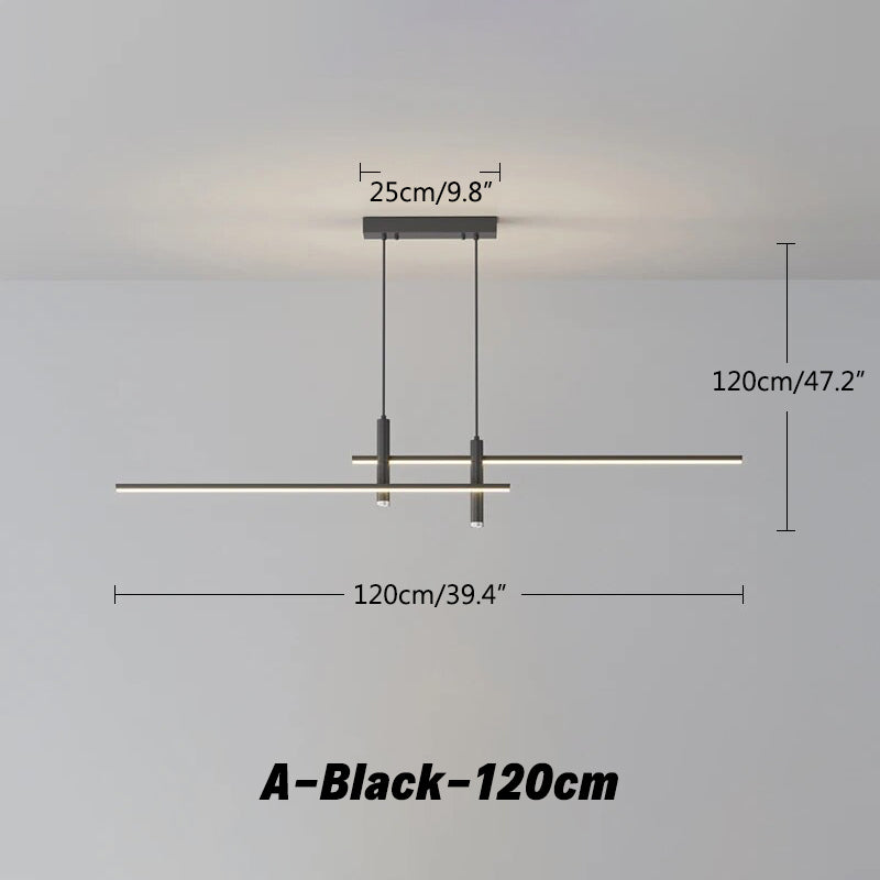 flairel Modern Minimalist Linear LED Pendant Light