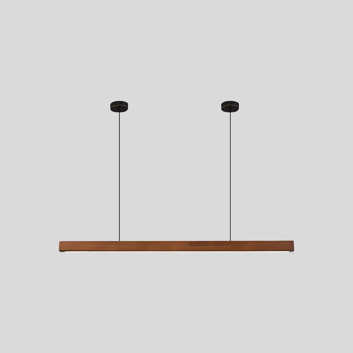 flairel Fulbert Linear Wooden Pendant Light for Kitchen