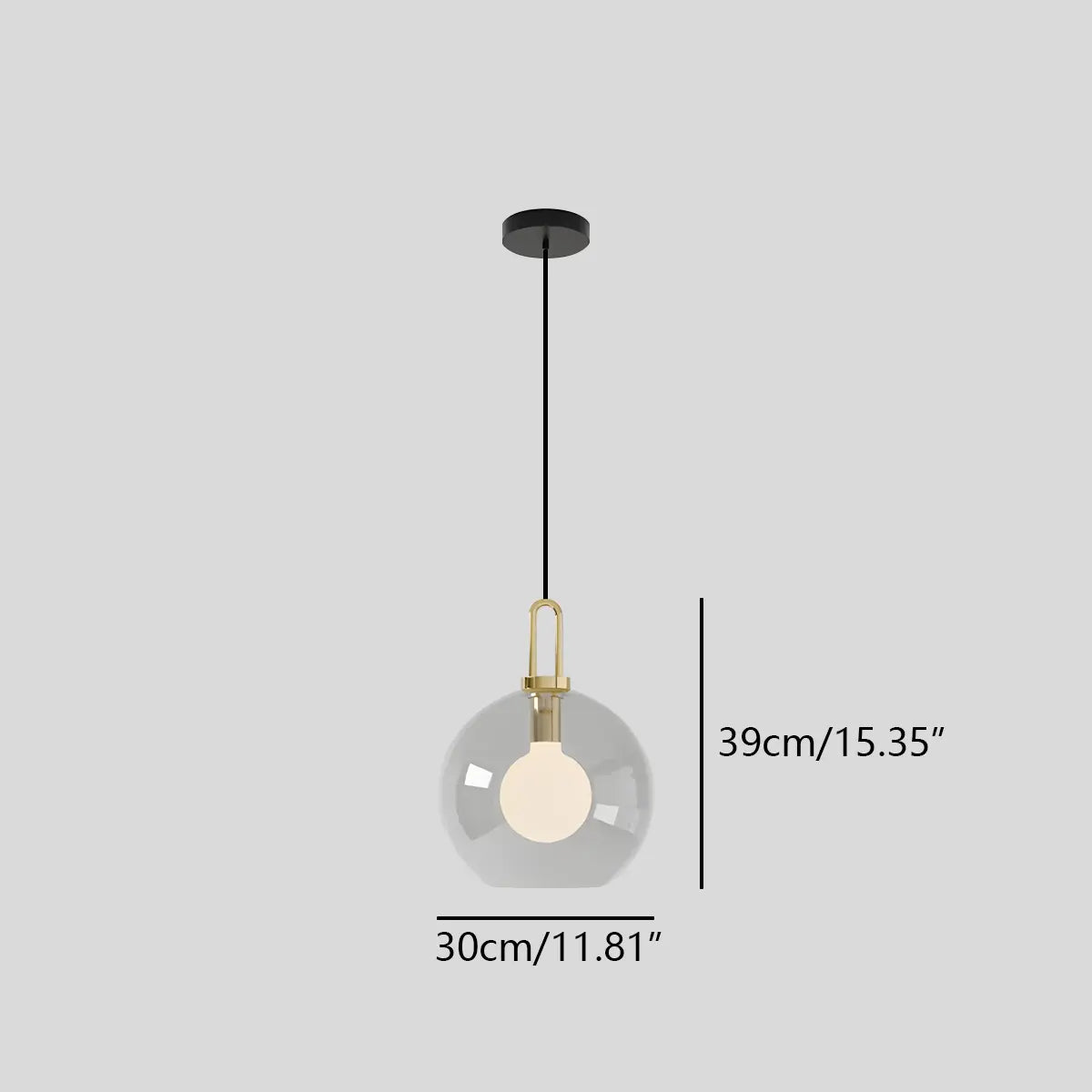 flairel Kanani Frosted Glass Pendant Light for Kitchen